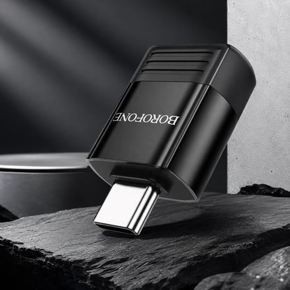 OTG USB-C - USB-A adapter Borofone BV18, Črn