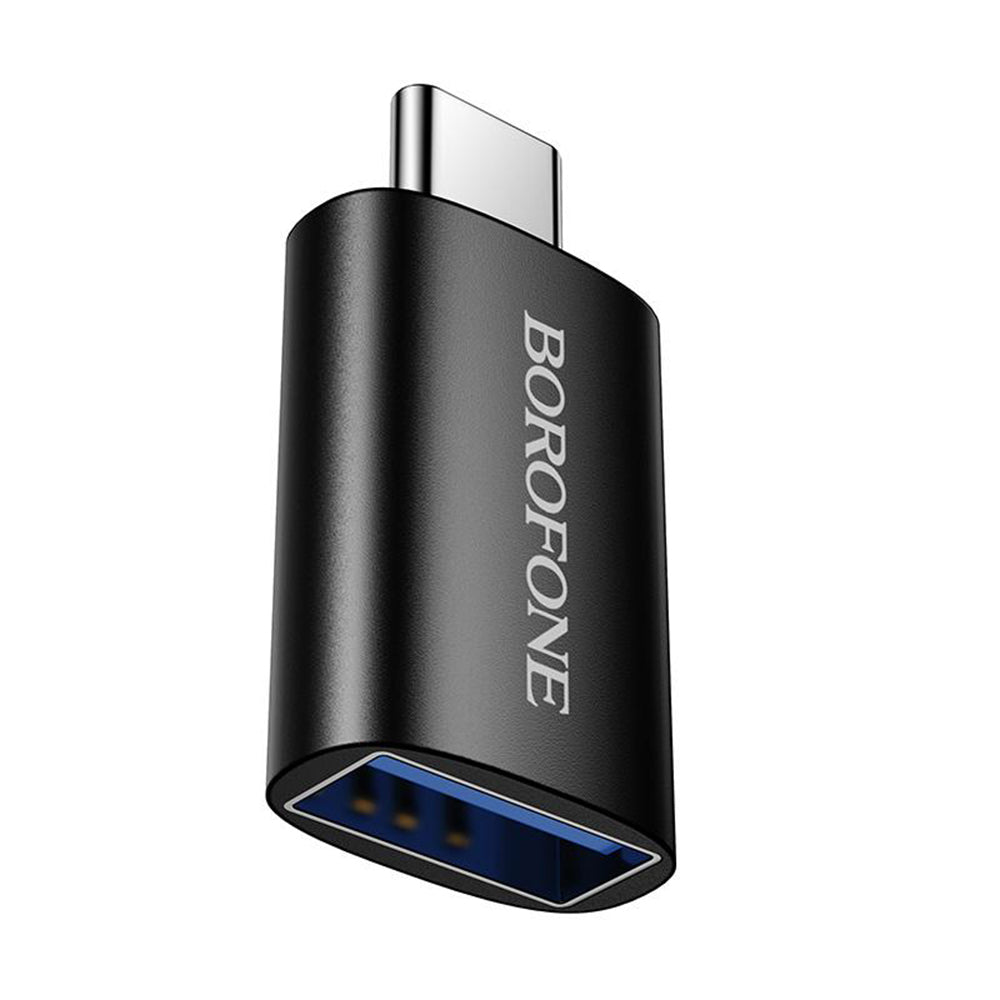OTG USB-C - USB-A adapter Borofone BV26C, Črn