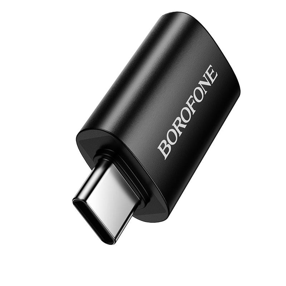 OTG USB-C - USB-A adapter Borofone BV26C, Črn