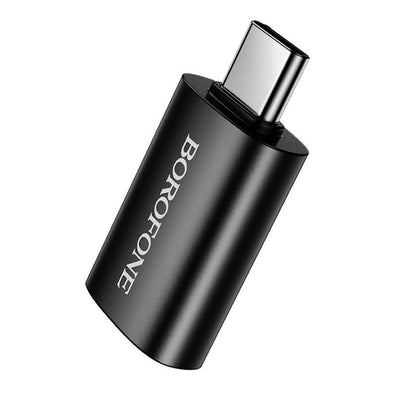 OTG USB-C - USB-A adapter Borofone BV26C, Črn