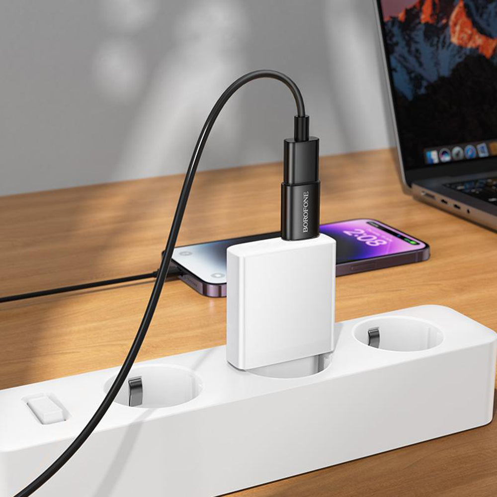OTG USB-C - USB-A adapter Borofone BV26C, Črn