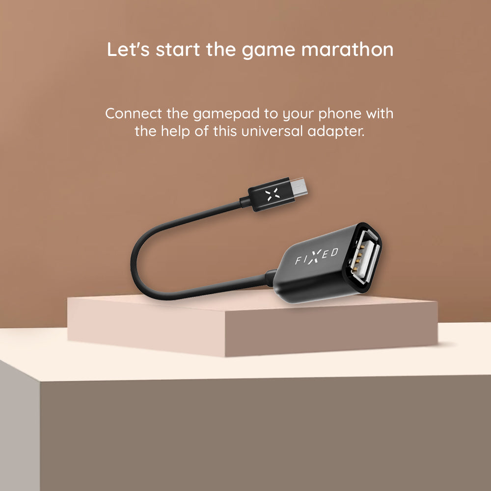 Adaptor OTG USB-C - USB-A Fixed, Črn