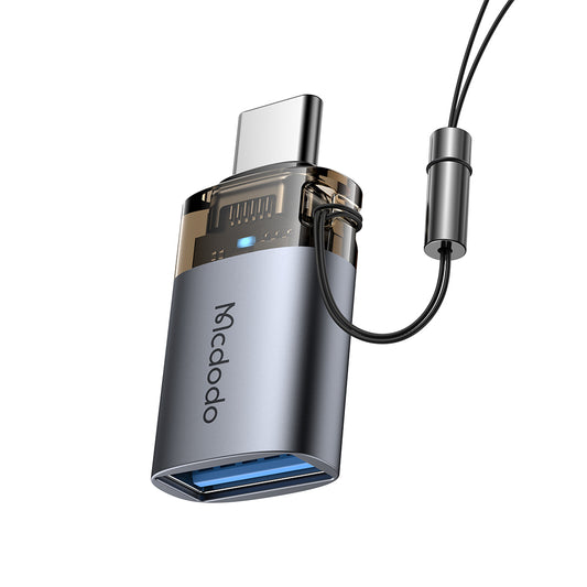 OTG adapter USB-C - USB-A McDodo OT-7400, črn