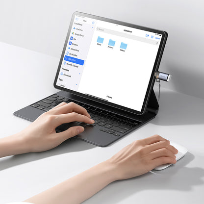 Bralec kartic USB-C McDodo OT-7600, USB-A (OTG) - microSD, črn