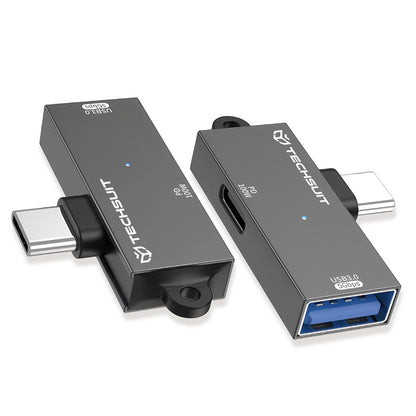 OTG adapter USB-C - USB-A Techsuit A21, Siv
