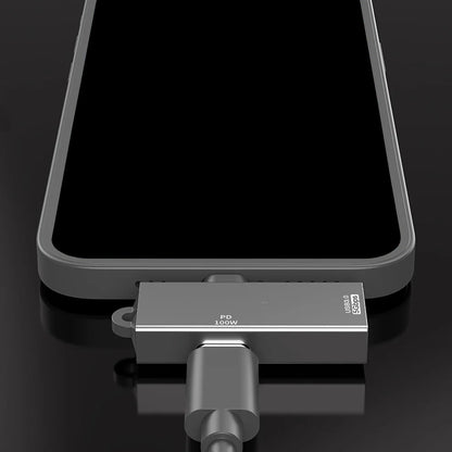 OTG adapter USB-C - USB-A Techsuit A21, Siv