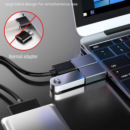 OTG adapter USB-C - USB-A Techsuit A8 SlateVolt, Siv
