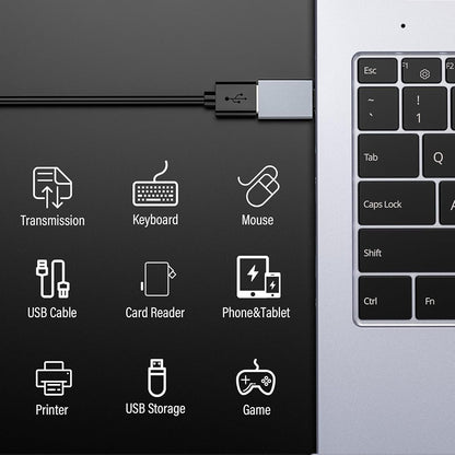 OTG adapter USB-C - USB-A Techsuit A8 SlateVolt, Siv