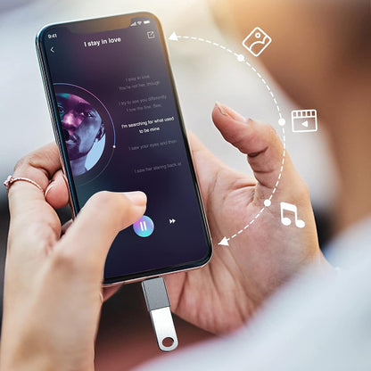 OTG adapter USB-C - USB-A Techsuit A8 SlateVolt, Siv