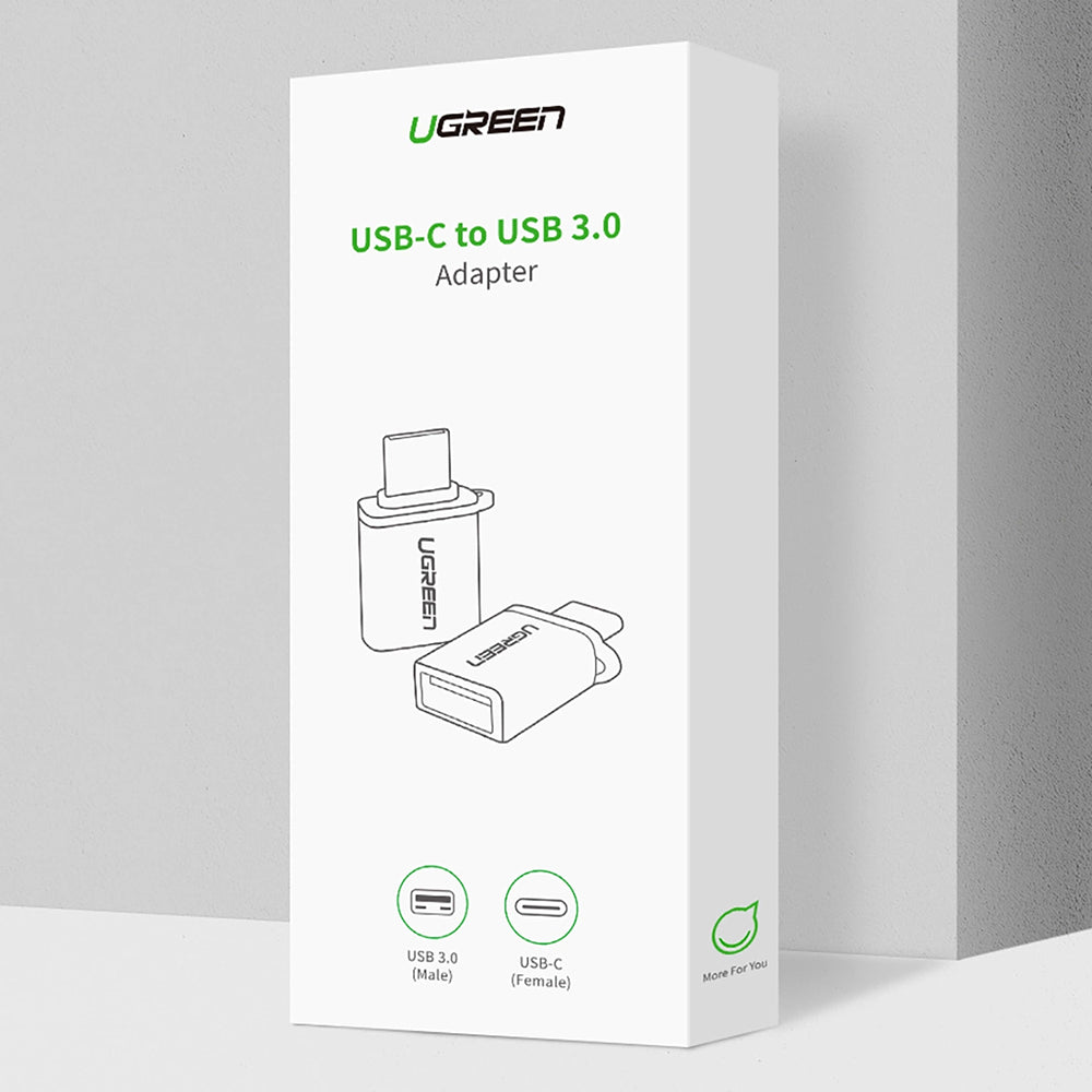 OTG adapter USB-C - USB-A UGREEN US270 (50283), Siv