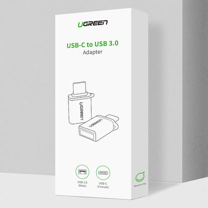 OTG adapter USB-C - USB-A UGREEN US270 (50283), Siv