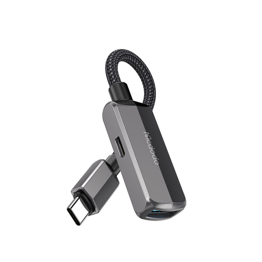 OTG adapter USB-C - USB-A / USB-C McDodo CA-2830, Siv