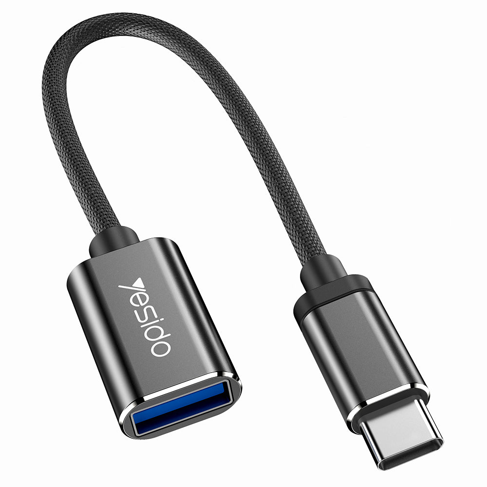 Adaptor OTG USB-C - USB-A Yesido GS01, Črn