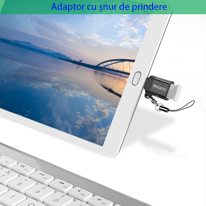 OTG adapter USB-C - USB-A Yesido GS06, črn
