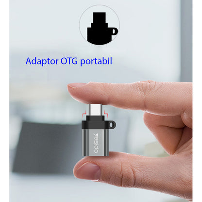 OTG adapter USB-C - USB-A Yesido GS06, črn