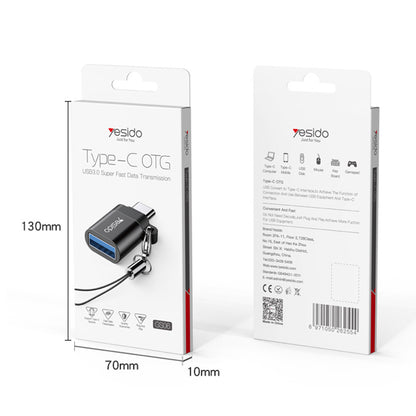 OTG adapter USB-C - USB-A Yesido GS06, črn
