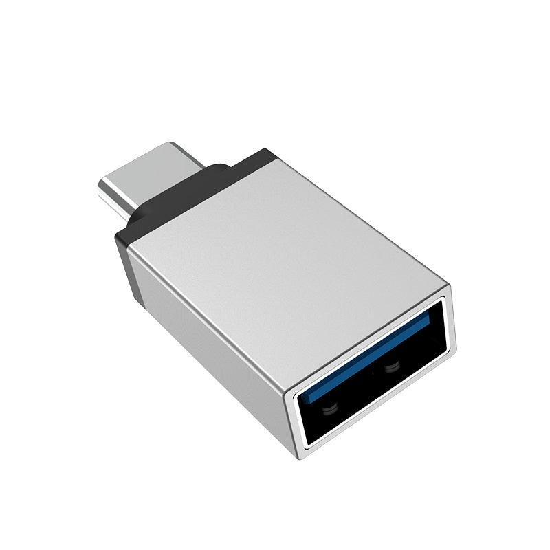 OTG USB-A - USB-C adapter Borofone BV3, srebrn