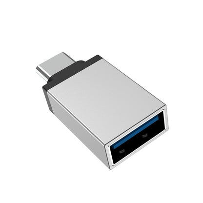 OTG USB-A - USB-C adapter Borofone BV3, srebrn