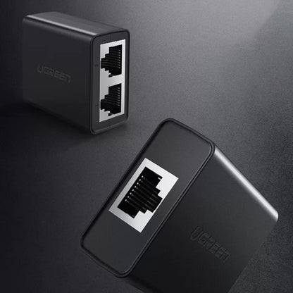 Omrežni adapter UGREEN CM210, RJ45 - 2 x RJ45, črn