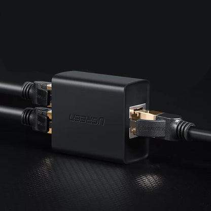 Omrežni adapter UGREEN CM210, RJ45 - 2 x RJ45, črn