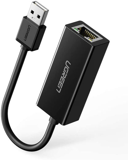 UGREEN CR110 Network Card, RJ45, USB, Black