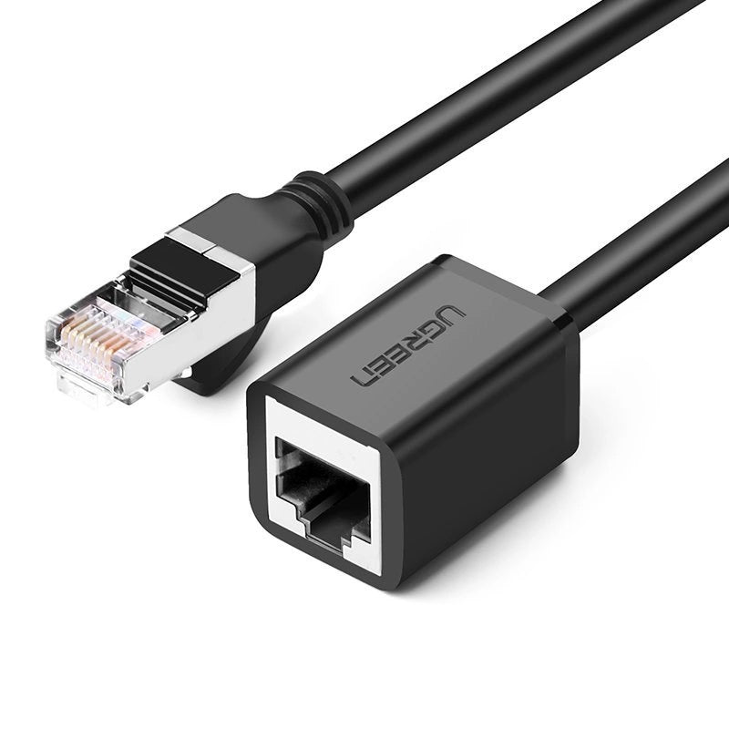 Network Extension Cable UGREEN NW112, RJ45 - RJ45, 1m, Black 