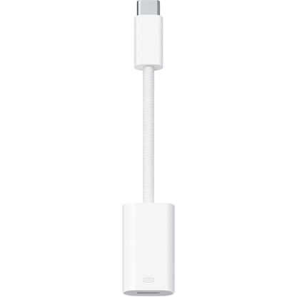 USB-C podatkovni in polnilni adapter - Lightning Apple A2868, bel MUQX3ZM/A