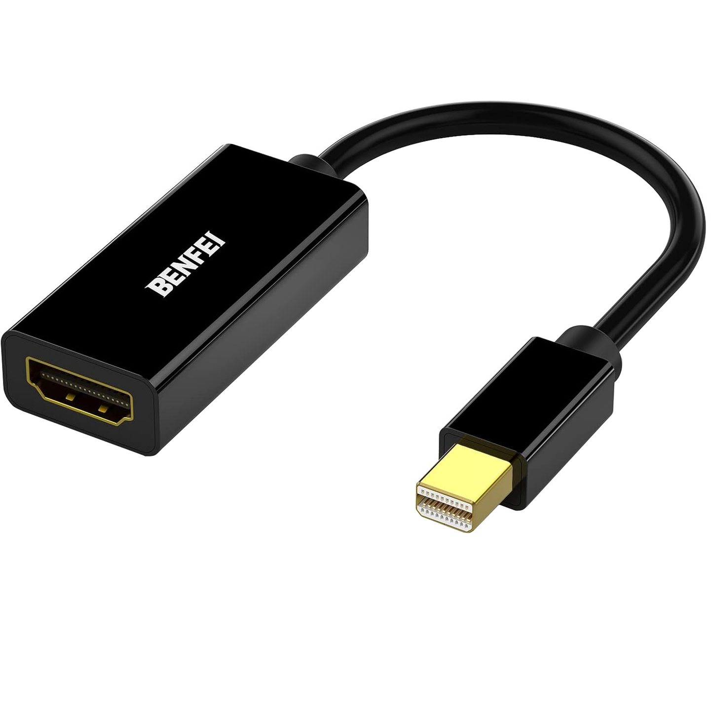 Video adapter Benfei, MiniDisplayPort - HDMI, Črn