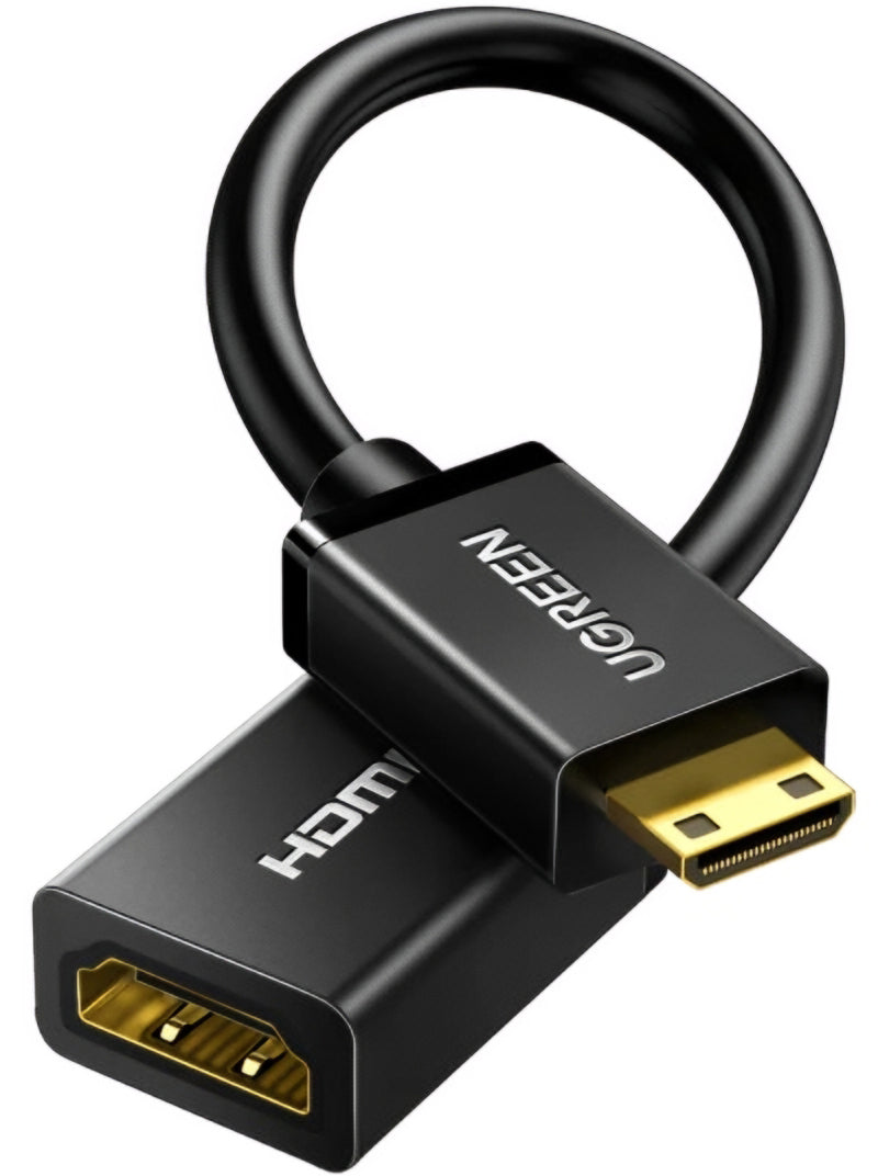 Video adapter UGREEN 20137, miniHDMI - HDMI, 4K, črn