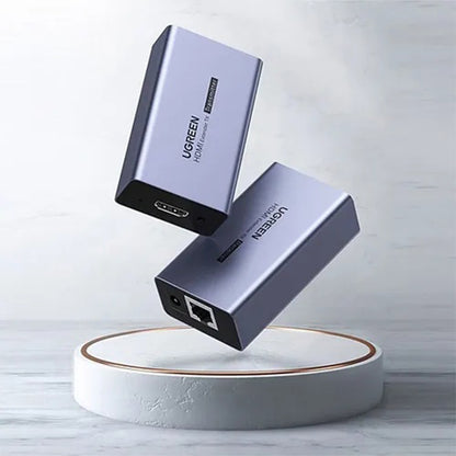 Video adapter UGREEN CM455 (20519EU), HDMI - RJ45, 1080P, Siva