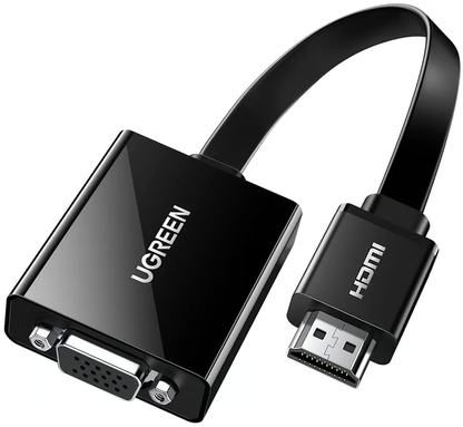 Video adapter UGREEN CM611 (90813), HDMI - VGA, 1080P, Črna