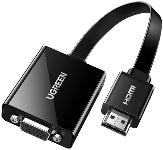 Video adapter UGREEN CM611 (90813), HDMI - VGA, 1080P, Črna