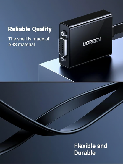 Video adapter UGREEN CM611 (90813), HDMI - VGA, 1080P, Črna