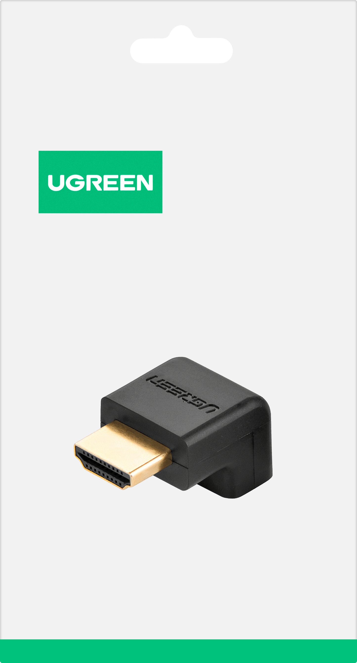 Video adapter UGREEN HD112 Down Angle, HDMI - HDMI, 4K, Črn