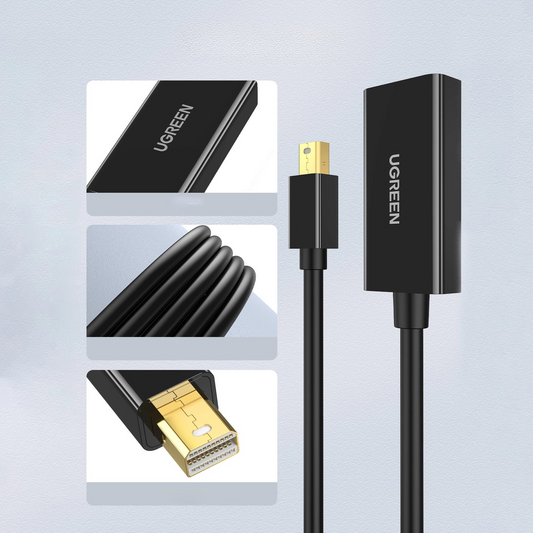 Video adapter UGREEN MD112, MiniDisplayPort - HDMI, Črn