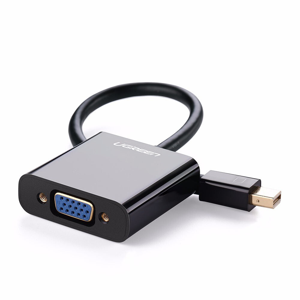 Video adapter UGREEN, MiniDisplayPort - VGA, 1080P, Črn