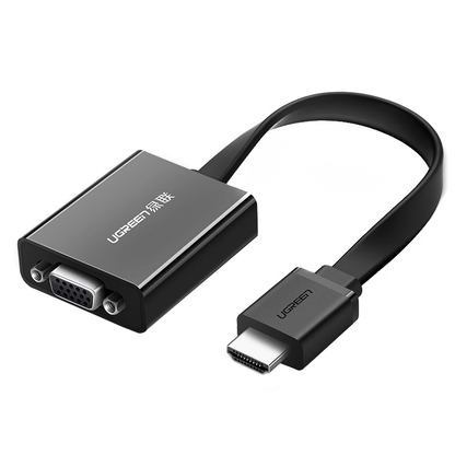 Video adapter UGREEN MM103 (40248), HDMI - VGA, 1080P, Črn
