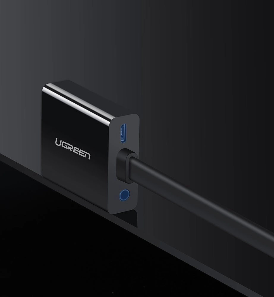 Video adapter UGREEN MM103 (40248), HDMI - VGA, 1080P, Črn