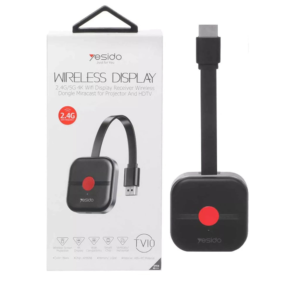 Yesido TV10 Black Wireless Multimedia Adapter