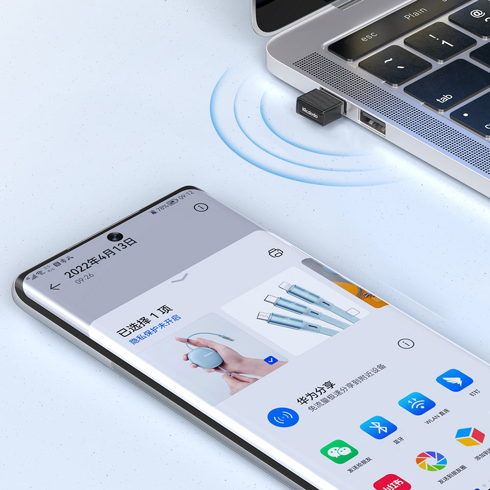 Brezžični adapter McDodo OT-1580, črn