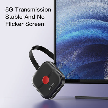 Brezžični multimedijski adapter Yesido TV10 5G, črn