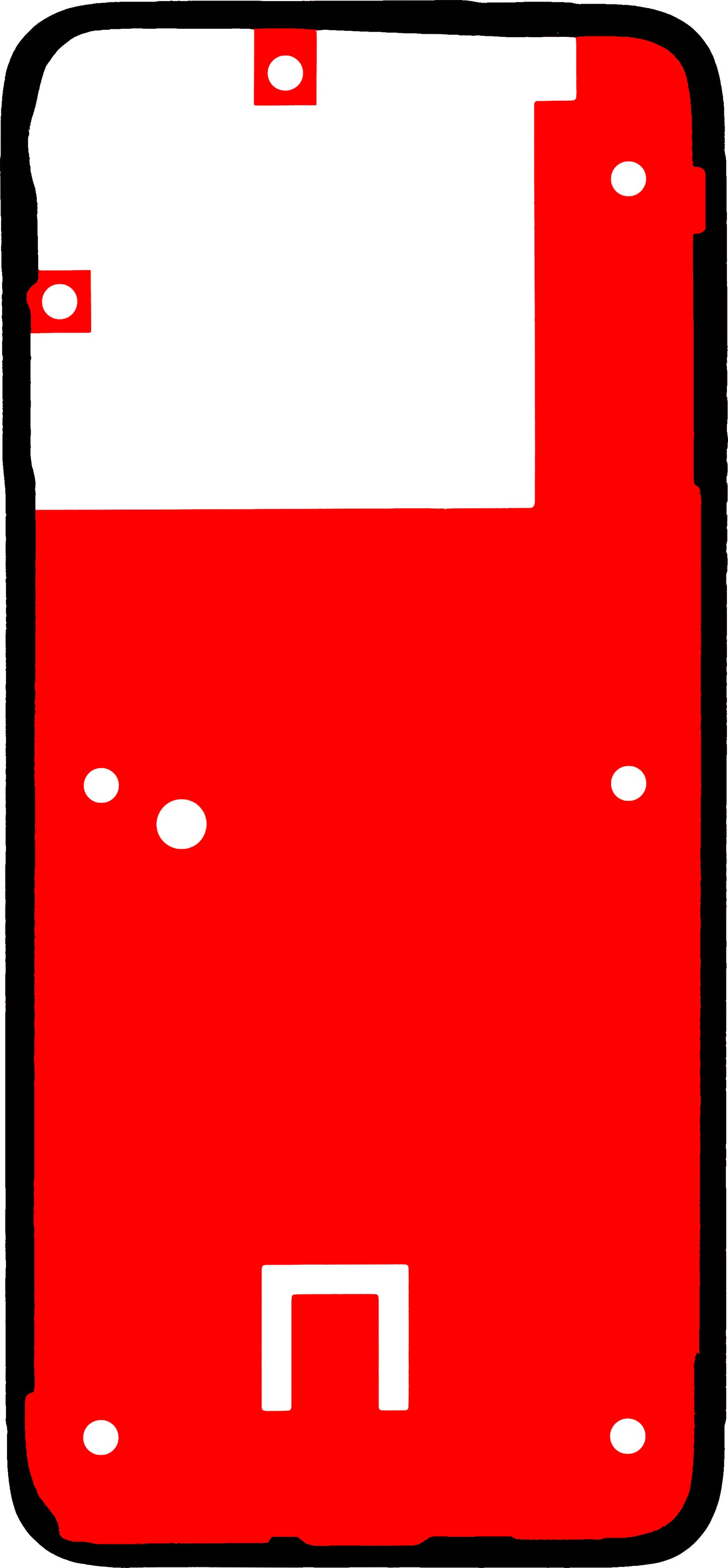 Lepilo za pokrov baterije Motorola Moto G77, Service Pack 5948C32738