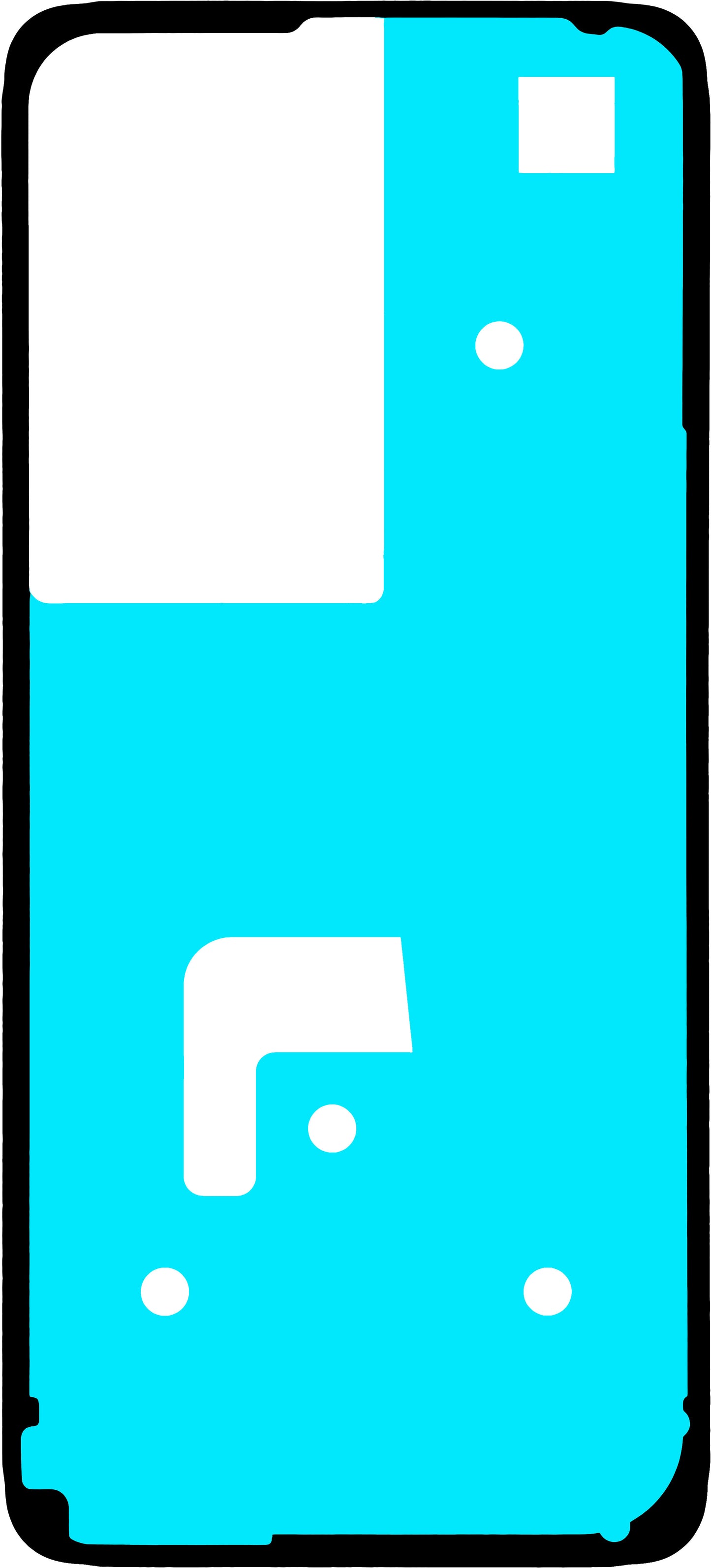 Lepilo za pokrov baterije Realme C75 5G, Service Pack 612714001225