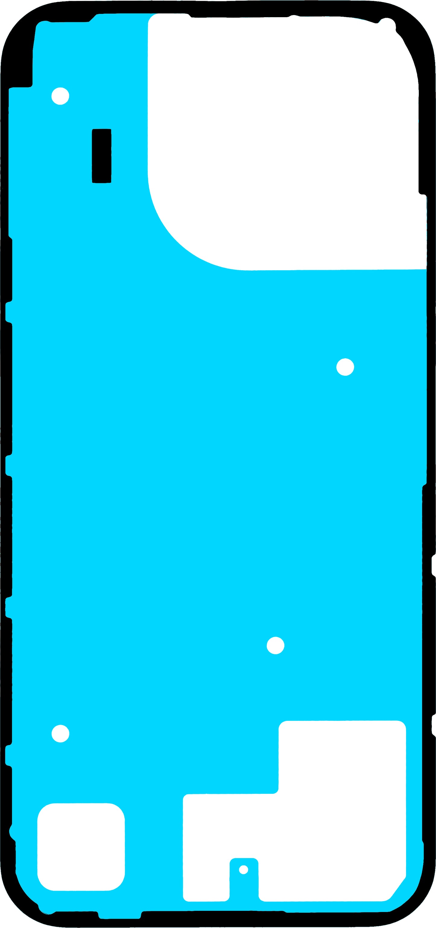 Lepilo za pokrov baterije Realme 16 Pro, Service Pack 612717000999