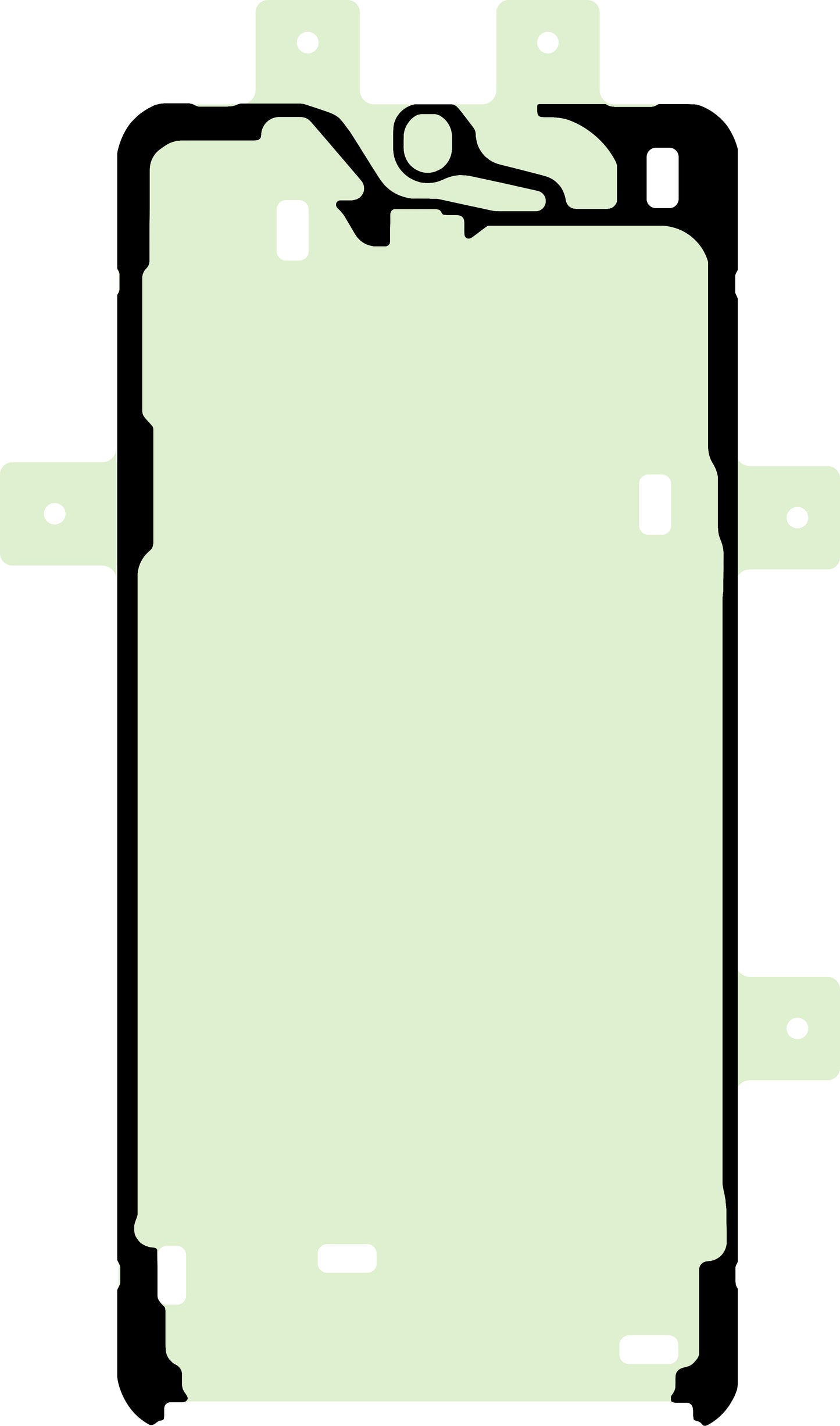 Lepilo za zaslon Samsung Galaxy S24+ S926, Service Pack GH81-24780A