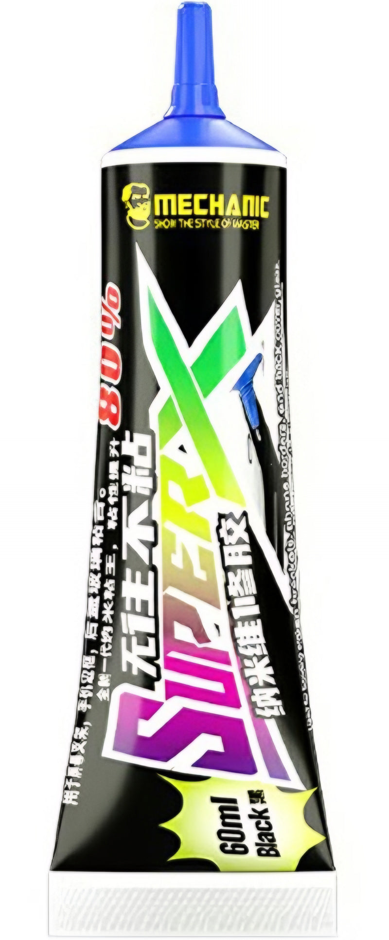 Tekuče lepilo Mechanic Super X, 60 ml, črno