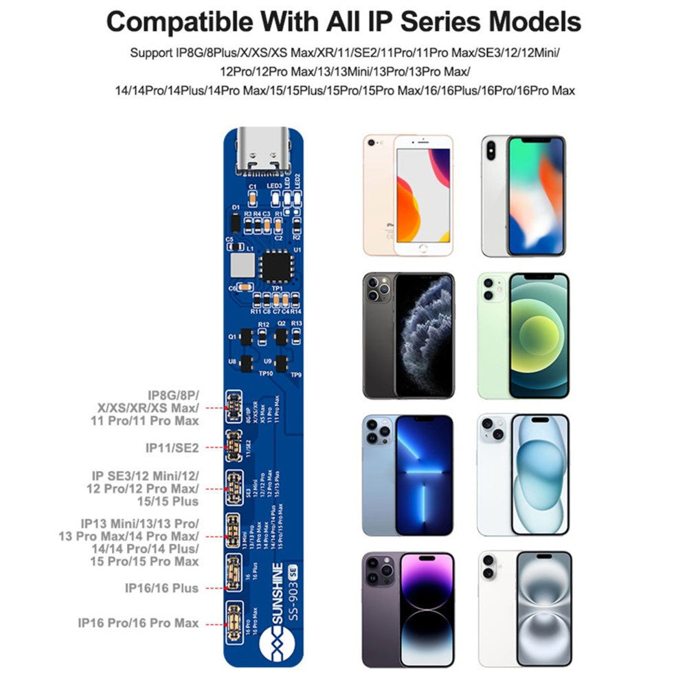 Napajalnik Sunshine SS-903 SE za Apple iPhone 8 - 16 Series