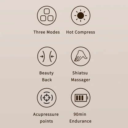 Masažna naprava za vrat Yesido MG16, Bež