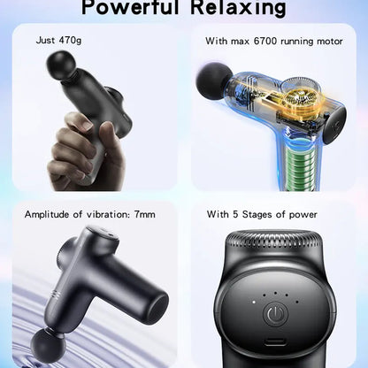 Masažna naprava Yesido MG01, Črna