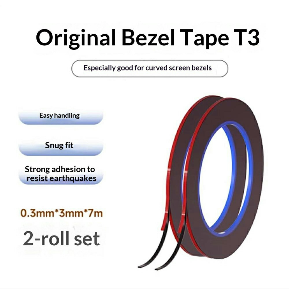 Mehanska lepilna trak, 0,3 mm, komplet 2 kosa, črna